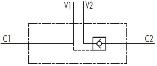 Гидравлическая схема обозначения V0220-VBPSE 1/4L 4 VIE