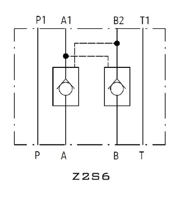 Схема Z2S6, двухсторонний