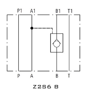 Схема Z2S6B, по линии B