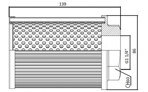 Размеры SP086A114GR090 - SF086A114GR090