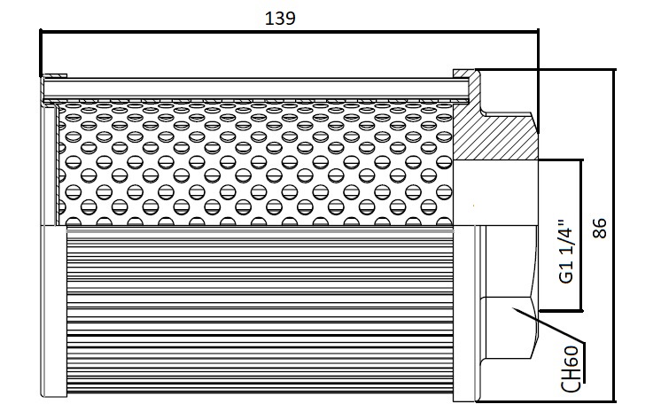 Размеры SP086A114GR090 - SF086A114GR090