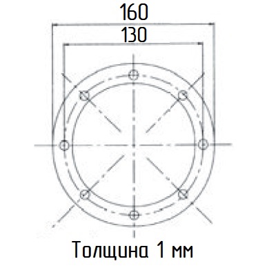 Размеры прокладки GL160