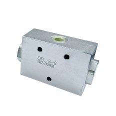 V1021-DFL3-6 - Делитель потока, трубный монтаж, вход 3/8" - выход 3/8", 250 бар, 3-6 л/мин