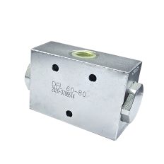V1027-DFL60-80 - Делитель потока, трубный монтаж, вход 1/2" - выход 3/8", 250 бар, 60-80 л/мин
